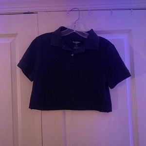 Collared Crop Tee